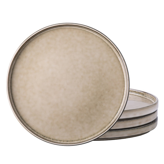 GBHOME Stoneware Plates Set of 4, 10.0 Inch Dinner Plates