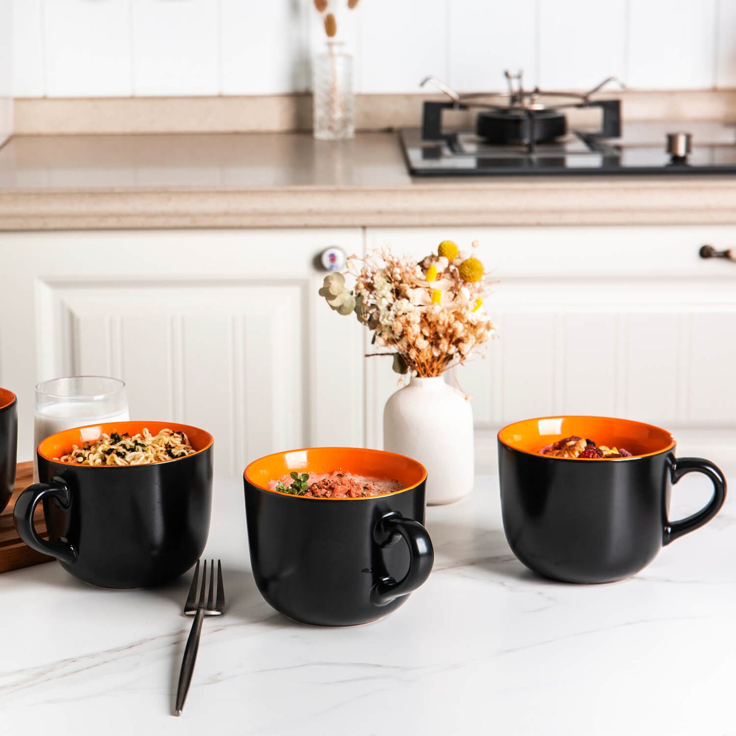 GBhome Jumbo Coffee Mugs Set of 4-Orange